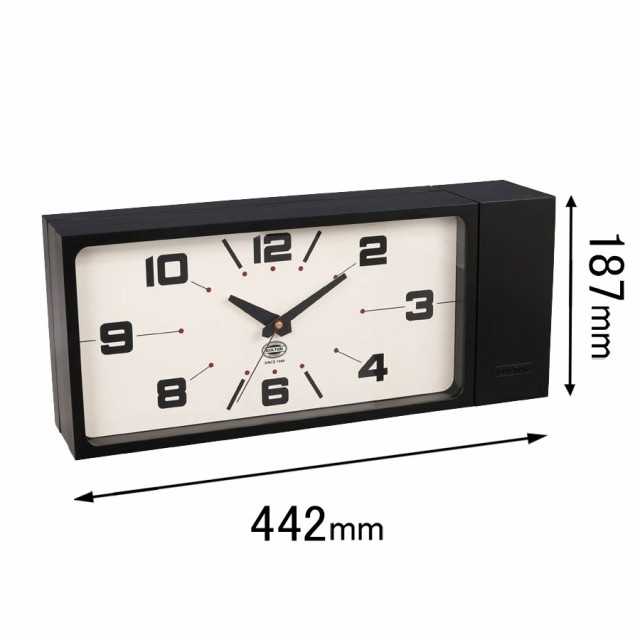 ダルトン 【両面時計】掛け時計 DULTON DOUBLE FACE CLOCK RECTANGLE BLACK ダブル フェイス クロック レクタングル H21-0362BK返品種別A