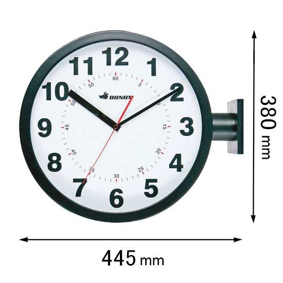 ダルトン 【両面時計】掛け時計DULTON BONOX ダブルフェイスウォールクロック（ブラック） S82429BK[S82429BK] 返品種別A