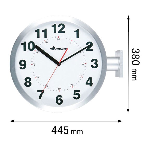 ダルトン 【両面時計】掛け時計DULTON BONOX ダブルフェイスウォールクロック（シルバー） S82429SV[S82429SV] 返品種別A