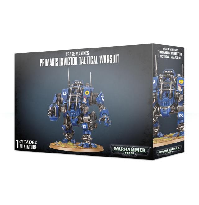 ゲームズワークショップ SPACE MARINES PRIMARIS INVICTOR TACTICAL WARSUIT スペースマリーン：プライマリス・インヴィクター・タクティカル・ウォースーツウォーハンマー  返品種別Bの通販は