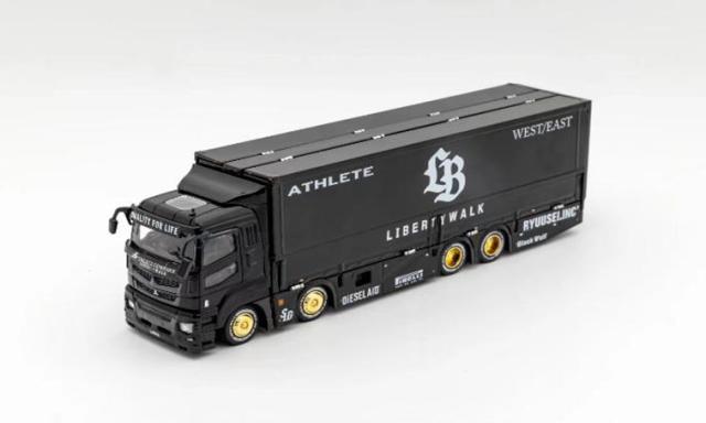 ゲインコーププロダクツ 1/64 三菱LB-トラック ふそう スーパーグレート (RHD) ブラック【KS073-302】ミニカー  返品種別Bの通販は