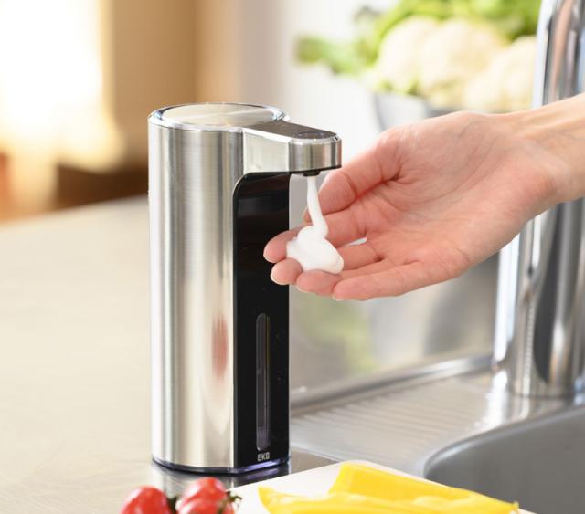 EKO JAPAN EK6088F-MT アロマソープディスペンサー 泡ソープ(シルバー)泡用ディスペンサー 泡タイプ[EK6088FMT] 返品種別Aの通販は 6,750円