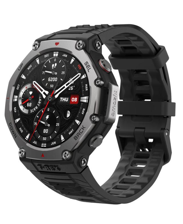 AMAZFIT Amazfit T-Rex 3 48mm　オニキス（黒）　スマートウォッチ SP170069-C218[SP170069C218] 返品種別A