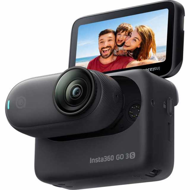 Insta360 CINSAATA-GO3S128K アクションカメラ「Insta360 GO3S」(128GB) ミッドナイト・ブラック[CINSAATAGO3S128K] 返品種別B