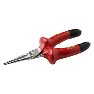 バーコ 2521V160 1000V絶縁ラウンドノーズプライヤー　160mm[2521V160] 返品種別Bの通販は 6,610円