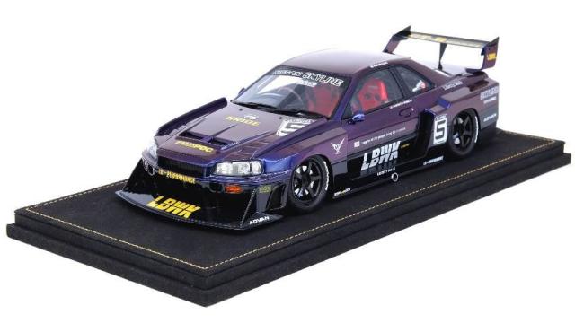 INNO MODELS 1/18 Nissan スカイライン ”LBWK” (ER34) スーパーシルエットミッドナイトパープル II【IN18R-R34-MPII】ミニカー  返品種別Bの通販は