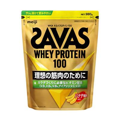 明治 ザバス ホエイプロテイン100 バナナ風味 980g 返品種別Bの通販は