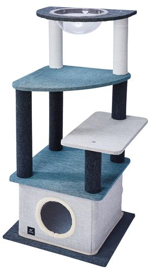 ペティオ 猫用タワー ネココ キャットリビングタワー クリアボウル＆ハウスタイプ necoco返品種別Aの通販は 16,872円