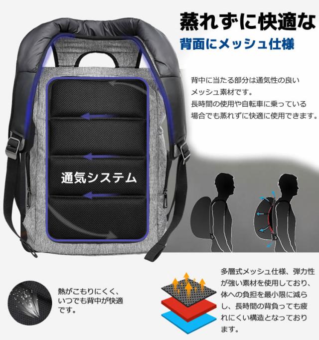 CAI P-6062 ビジネスリュック リュックサック レディース メンズ 帽子