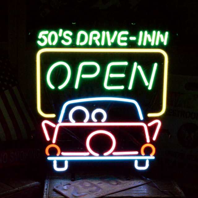 アメリカンネオンサイン ＜50'S DRIVE-INN 50's ドライブイン＞サイズ