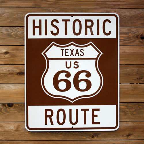 としたセレクトショップ トラフィックサイン HISTORIC ROUTE66 （TEXAS