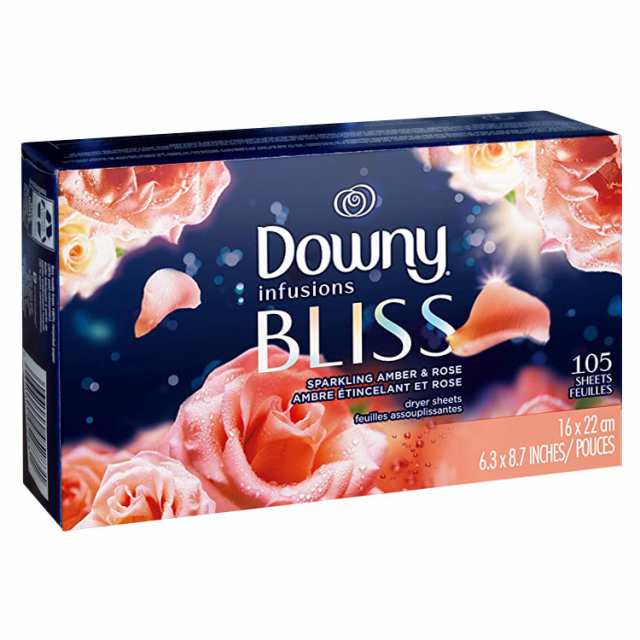 Downyダウニーインフュージョン　BLISSブリス　アンバーローズ柔軟剤シート