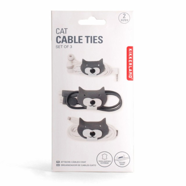 ケーブルホルダー KIKKERLAND CAT CABLE TIES キャットケーブルタイ W5.7×H5cm (Large),  W4.5×H3.8cm (Small) 猫 ネコ 整理 アメリカンの通販はau PAY マーケット アメリカン雑貨COLOUR au PAY  マーケット－通販サイト