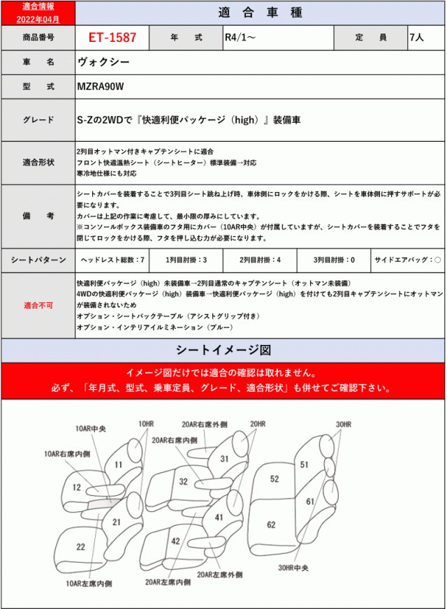 [Clazzio]90系 ヴォクシー(R4/1〜)用シートカバー[クラッツィオ×ネオ]の通販は