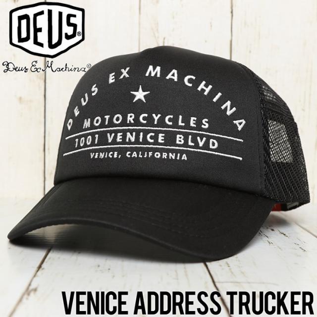送料無料 Deus Ex Machina デウスエクスマキナ Venice Address Trucker Cap メッシュキャップ Dma27306 Blackの通販はau Pay マーケット Lug Lowrs