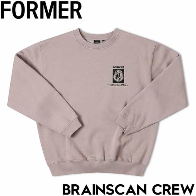 【送料無料】クルーネック スウェット トレーナー FORMER フォーマー BRAINSCAN CREW FFL-24326 MUSHROOM 日本代理店正規品