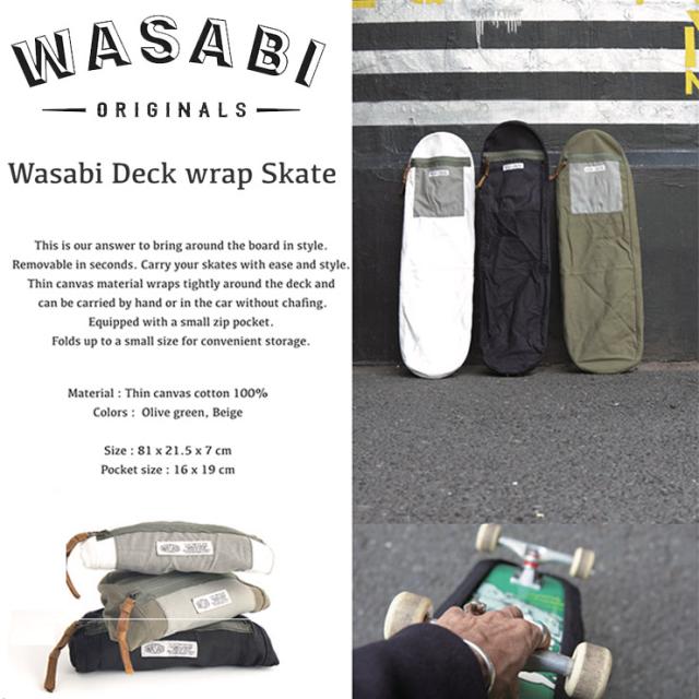 【送料無料】スケートボードケース カバー Wasabi originals ワサビ DECK WRAP SKATE 日本代理店正規品の通販は 6,006円