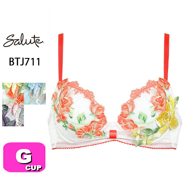 サルート salute 11 ワコール wacoal BTJ711 ブラジャー 3/4カップ リボンブラ Gカップ