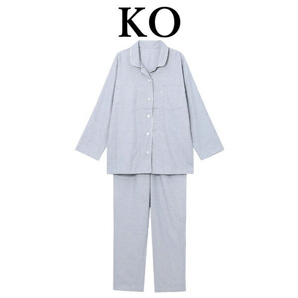 ワコール wacoal 睡眠科学 YDX588 パジャマ 長袖 長ズボン 前開き