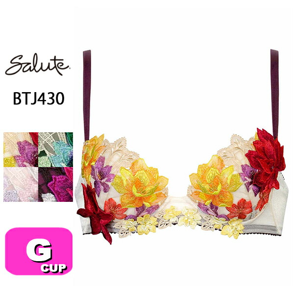 サルート salute 30 ワコール wacoal BTJ430 ブラジャー 3/4カップ プッシュアップタイプ P-UP Gカップの通販は 7,568円