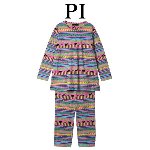 新品】マタノアツコ/ワコール タンポポパジャマ（M) ひょっこり黒猫