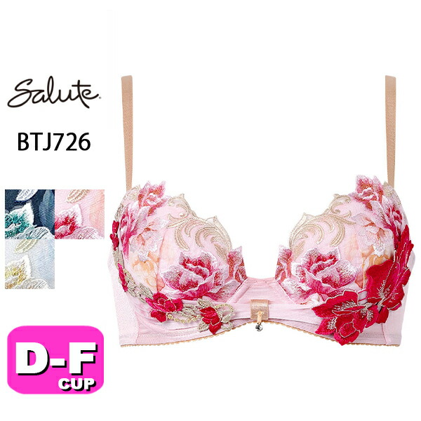 サルート salute 26 ワコール wacoal BTJ726 ブラジャー 3/4カップ リボンブラ DEFカップ