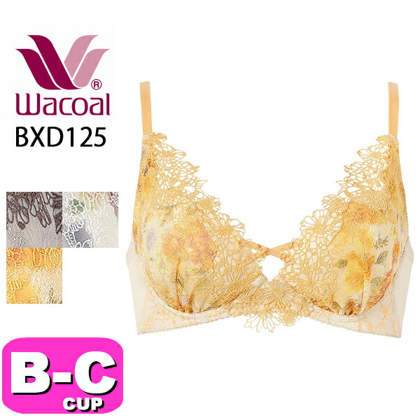 ワコール wacoal プレミアム 25series BXD125 ブラジャー ノンワイヤー 重力ケアブラ 3/4カップ BCカップ WB
