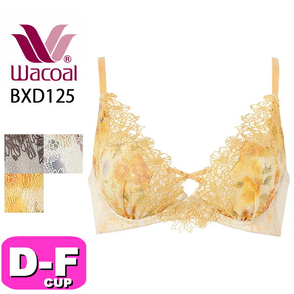 ワコール wacoal プレミアム 25series BXD125 ブラジャー ノンワイヤー 重力ケアブラ 3/4カップ DEFカップ WB