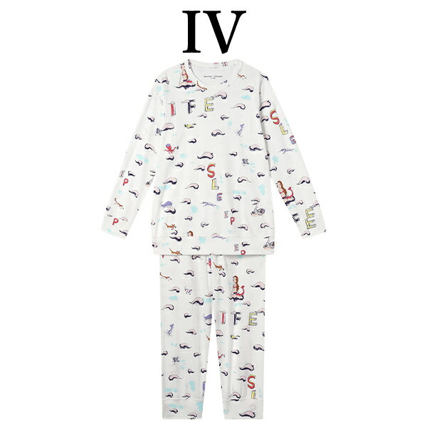 ワコール wacoal ツモリチサト tsumori chisato ツモリチサトスリープ UDX501 女性用 レディース パジャマ ルームウェア セットアップ 長袖 長ズボン 10分袖 10分丈 綿100% かぶりタイプ LL 3Lサイズ PW 冬 春 秋 母の日 敬老の日 プレゼント ラッピング ギフト_1