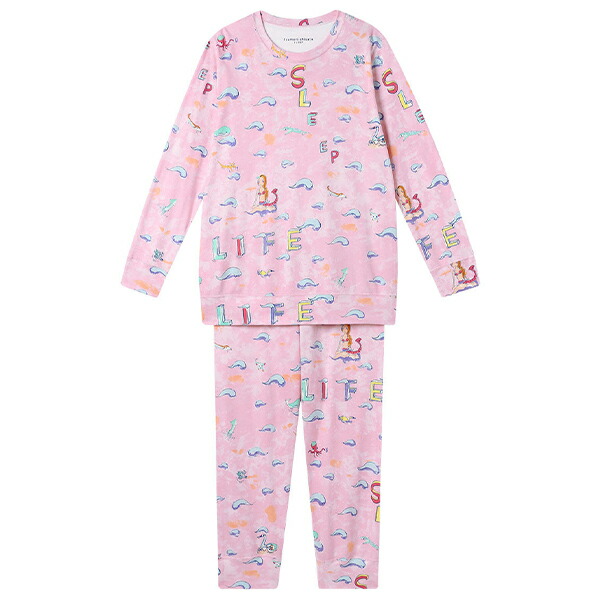 ワコール wacoal ツモリチサト tsumori chisato ツモリチサトスリープ UDX501 女性用 レディース パジャマ ルームウェア セットアップ 長袖 長ズボン 10分袖 10分丈 綿100% かぶりタイプ LL 3Lサイズ PW 冬 春 秋 母の日 敬老の日 プレゼント ラッピング ギフト_4