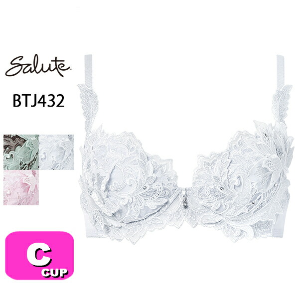 サルート salute 32 ワコール wacoal BTJ432 ブラジャー 3/4カップ プッシュアップタイプ P-UP Cカップ