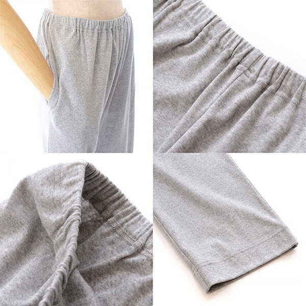TUNIC チュニック 53534 女性用 レディース パジャマ ルームウェア セットアップ 6分袖 長ズボン かぶりタイプ 60カタブクロ ボーダー フリーサイズ 春 夏 秋 母の日 敬老の日 プレゼント ラッピング ギフト_8