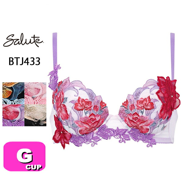 サルート salute 33 ワコール wacoal BTJ433 ブラジャー 3/4カップ プッシュアップタイプ P-UP ブラ Gカップ 7,392円
