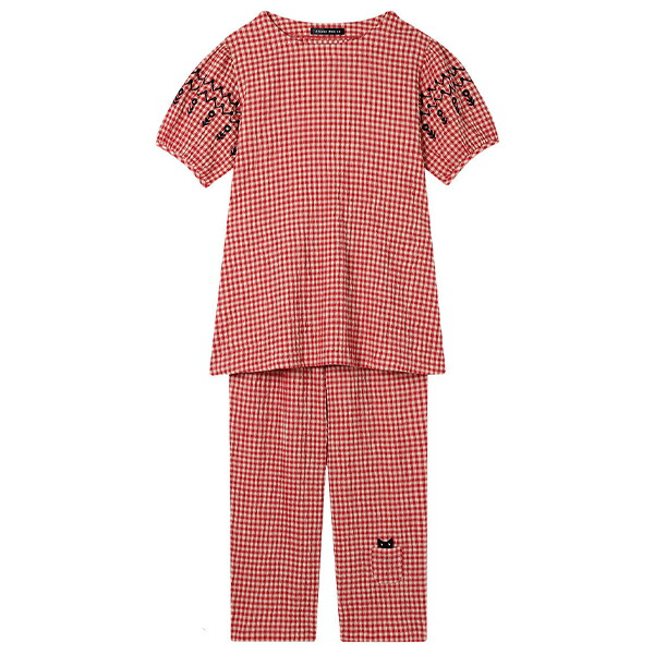マタノアツコ ATSUKO MATANO ワコール wacoal HDT124 女性用 レディース パジャマ ルームウェア セットアップ 半袖 長ズボン 5分袖 9分丈 かぶりタイプ 綿混 LLサイズ PW 春 夏 秋 母の日 敬老の日 プレゼント ラッピング ギフト_4