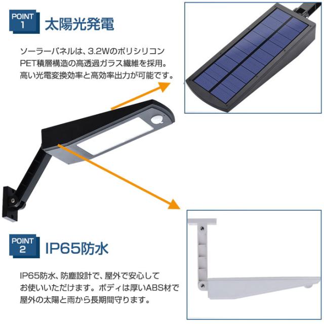 Ledソーラーライト 人感 照度 明るさ センサー 屋外照明 防水等級ip65 常時点灯可能 玄関ライト 防犯 Hbt 1619の通販はau Pay マーケット 直販ワールドマーケット