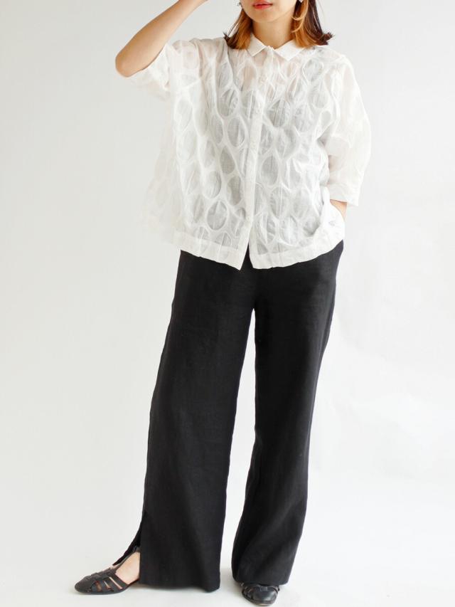 送料無料】 BARNDOOR コットン100％ 塩縮ボイル ブラウス 春 夏 秋