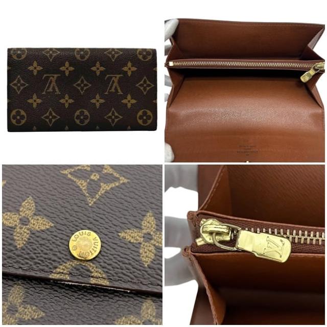 鑑定済み ルイヴィトン モノグラム M61725 ポルトモネ・クレディ 長