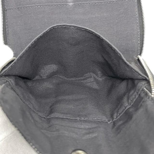 エルメス 二つ折り 財布 グレー ブラック エールライン 美品