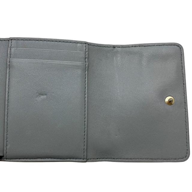 クリスチャン ディオール 三つ折り 財布 グレー 30モンテーニュ