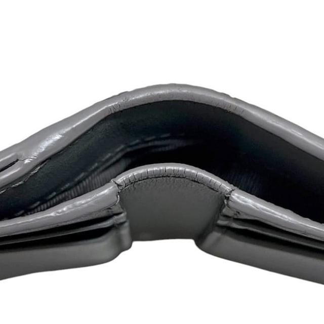 クリスチャン ディオール 三つ折り 財布 グレー 30モンテーニュ