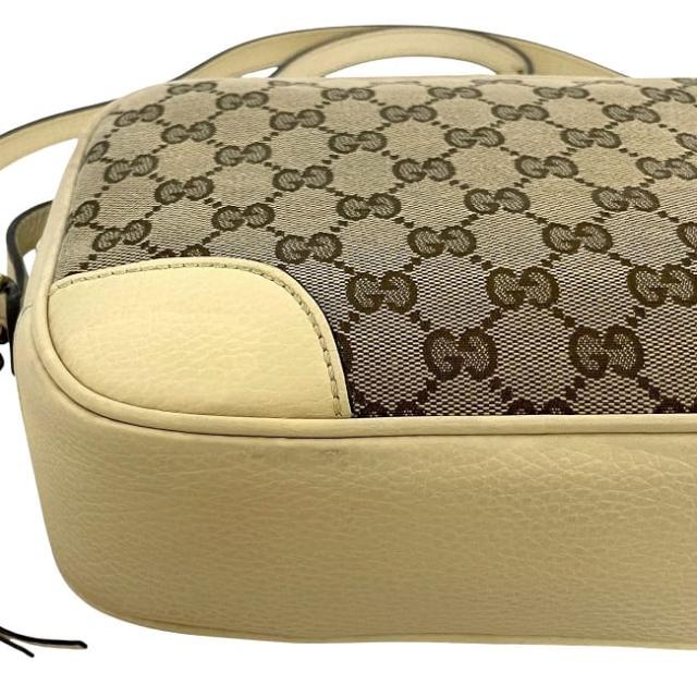 グッチ ショルダーバッグ ベージュ クリームホワイト 449413 美品