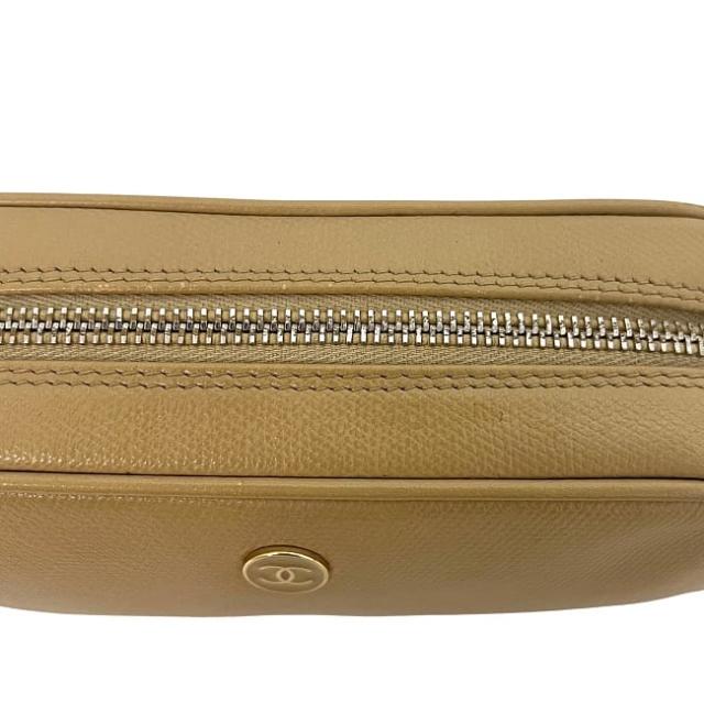 シャネル ポーチ ベージュ ココボタン A20913 美品 小物入れ 10番台