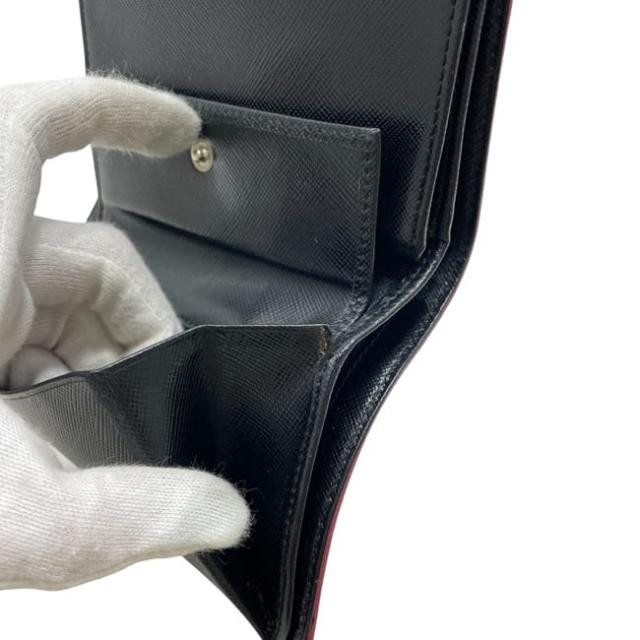 プラダ 二つ折り 財布 ピンク テスート M505 コンパクト ナイロン