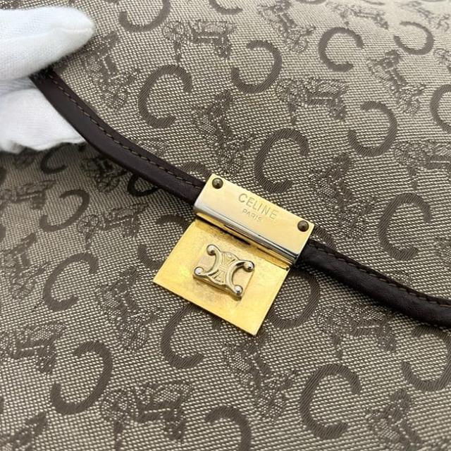 セリーヌ クラッチバッグ ベージュ ブラウン Cマカダム レア