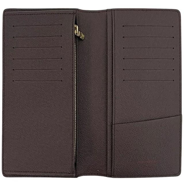 ルイ ヴィトン 二つ折り 長財布 ポルトフォイユ ブラザ ブラウン