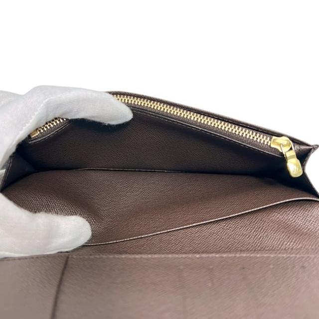 ルイ ヴィトン 二つ折り 長財布 ポルトフォイユ ブラザ ブラウン