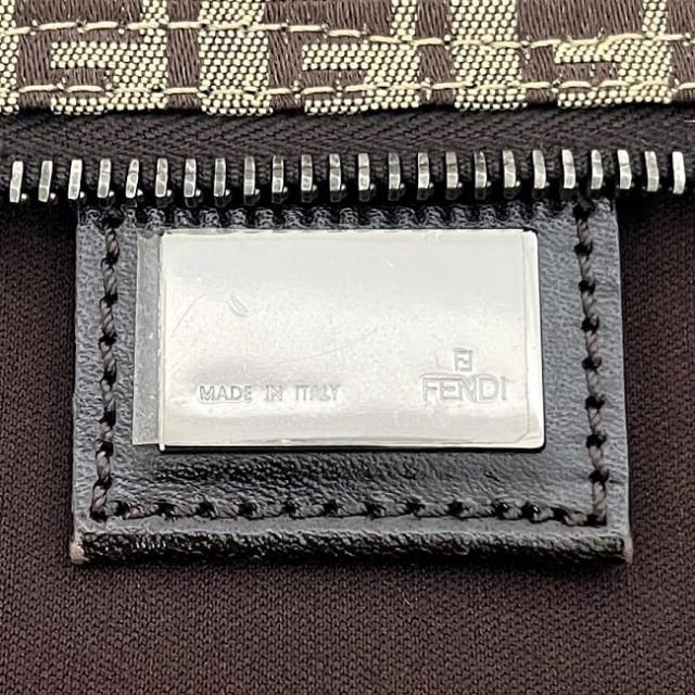 フェンディ トートバッグ ベージュ ブラウン ズッキーノ 8BH025 美品