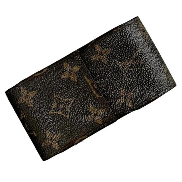 ルイ ヴィトン タバコケース エテュイ シガレット ブラウン モノグラム M63024 煙草ケース モノグラムキャンバス 中古 CT0023 LOUIS VUITTON 小物入れ アイコス ケース 定番 人気 レディース メンズ 小物