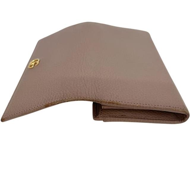 グッチ 二つ折り 長財布 ピンクベージュ マーモント 456116 財布