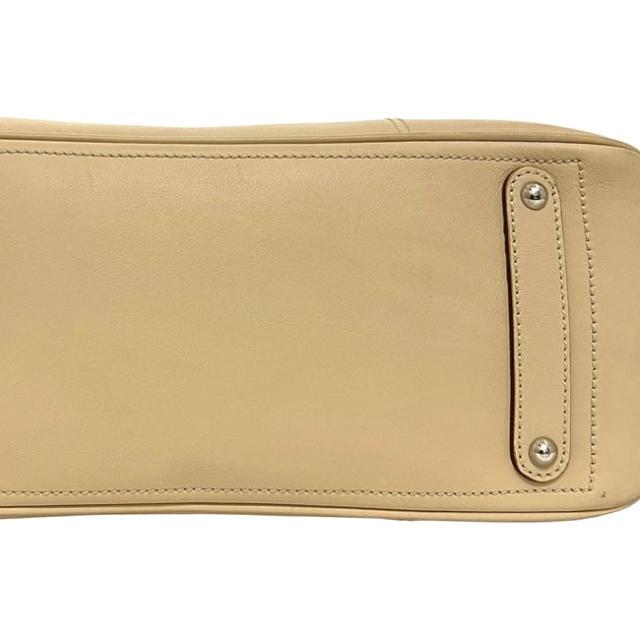 サルヴァトーレフェラガモ ハンドバッグ ベージュ ガンチーニ DY-21 美品 レザー 中古 4301 Salvatore Ferragamo トートバッグ シンプル 自立 ヴィンテージ レディース 女性 定番 人気 トップハンドル_6